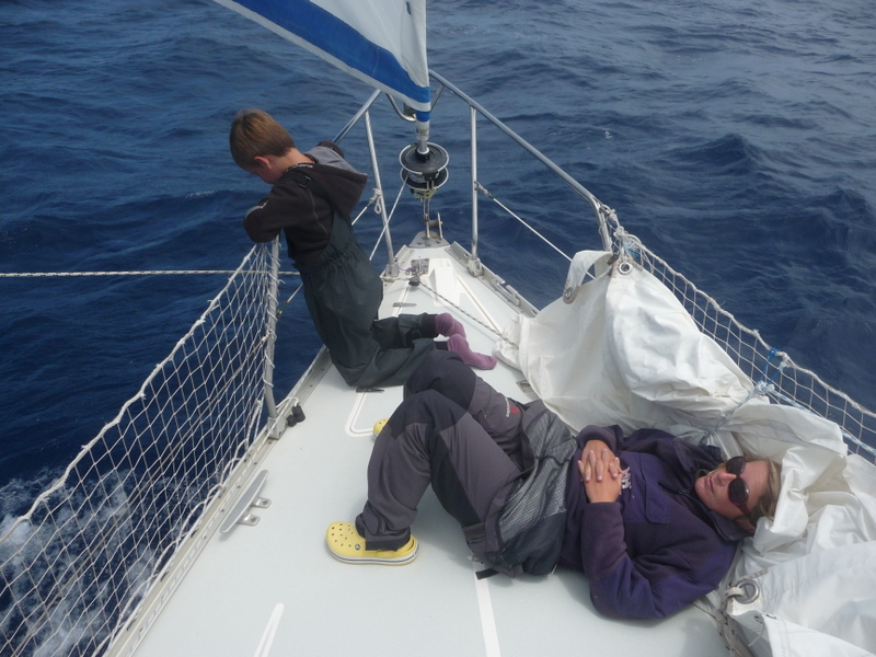 Sieste à l'avant